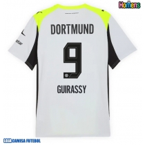 Camisa de Futebol Borussia Dortmund Serhou Guirassy #9 Equipamento Secundário 2025-26 Manga Curta